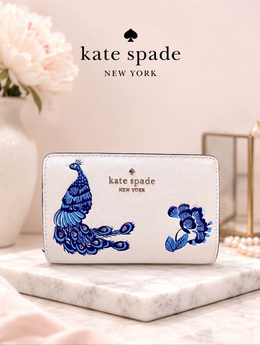 Kate Spade Peacock Slim Bifold Wallet